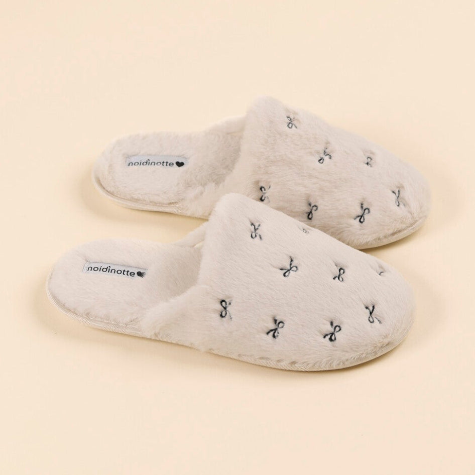 Pantofola Donna in Ecopelliccia NOI DI NOTTE - Fiocco
