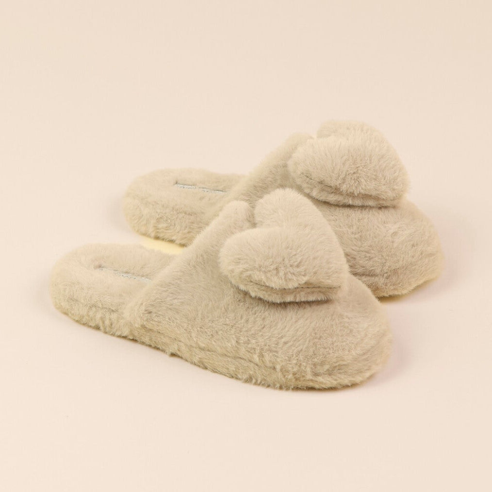 Pantofola Donna in Ecopelliccia NOI DI NOTTE - Heart