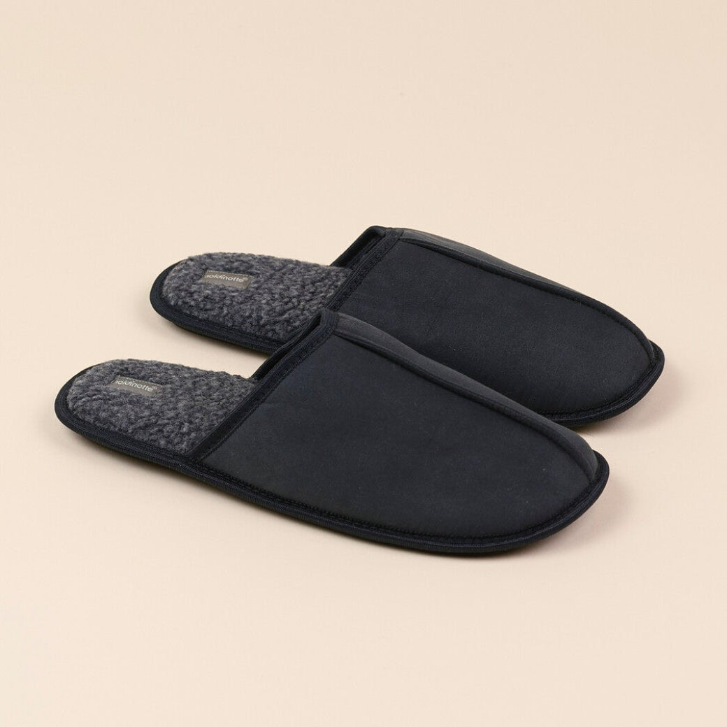 Pantofola Uomo in Suede ed ECO Acoagnellino NOI DI NOTTE - Country