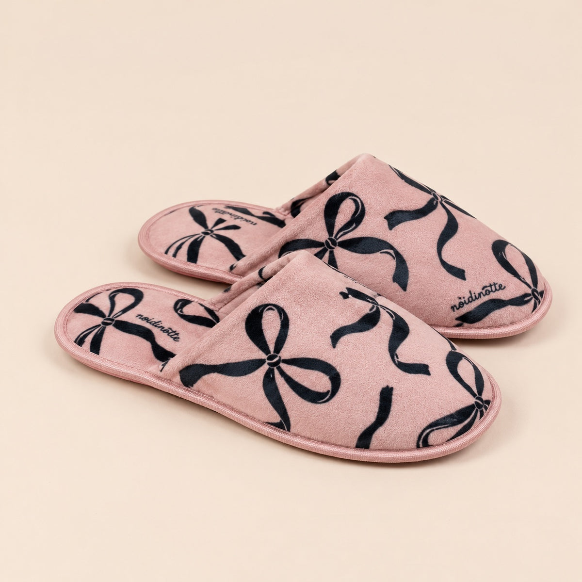 Pantofola Donna in Ciniglia NOI DI NOTTE - Fiocco