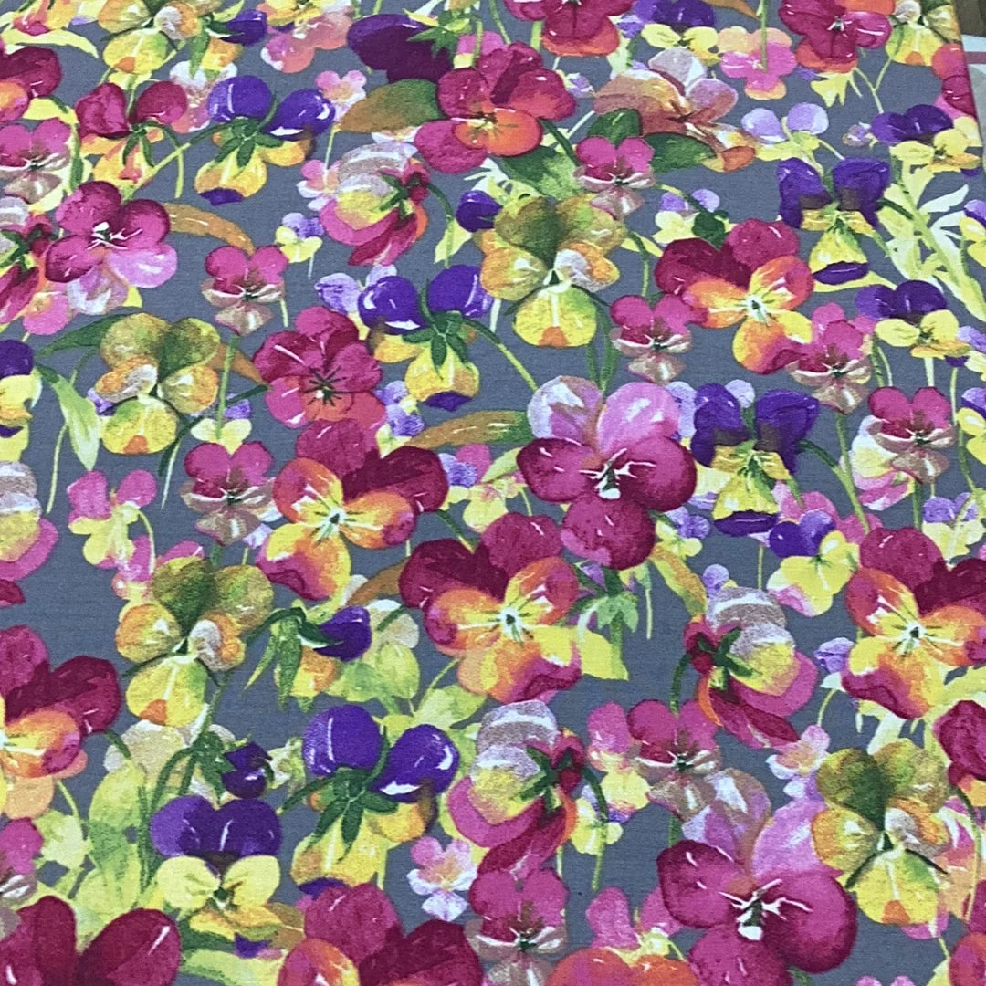 Parure Copripiumino in Percalle MIRABELLO Emporium - Violette Grigio