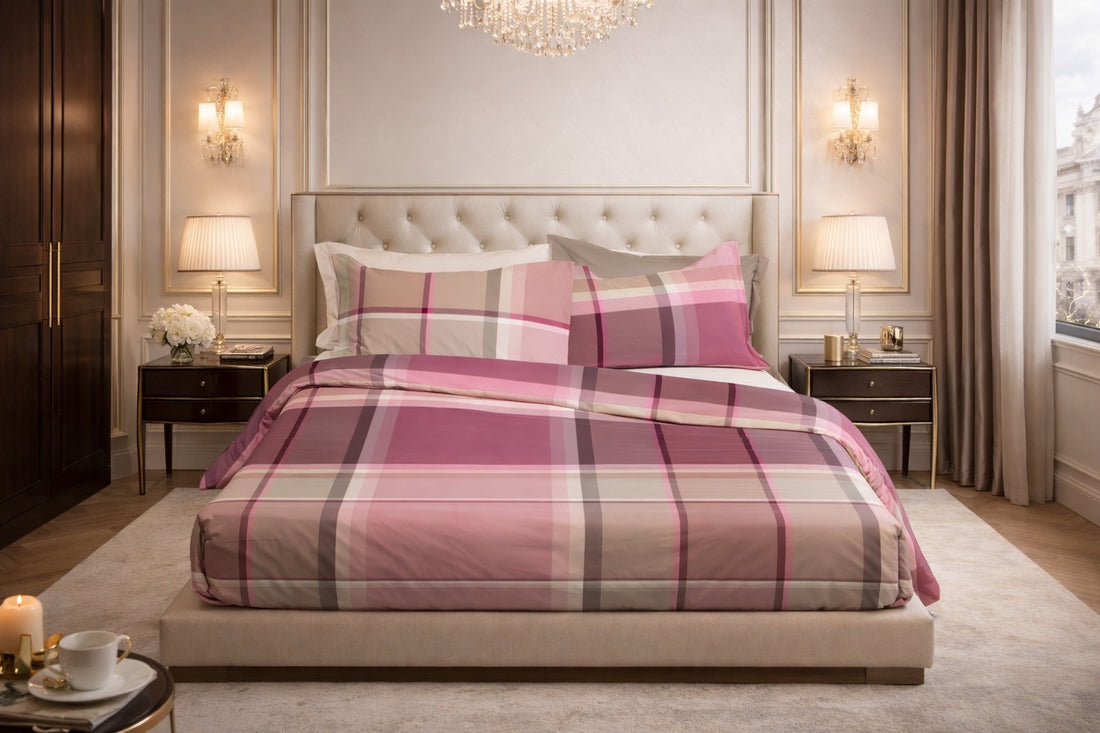 Parure Lenzuola Tinto Filo BOSSI - Melrose 7609