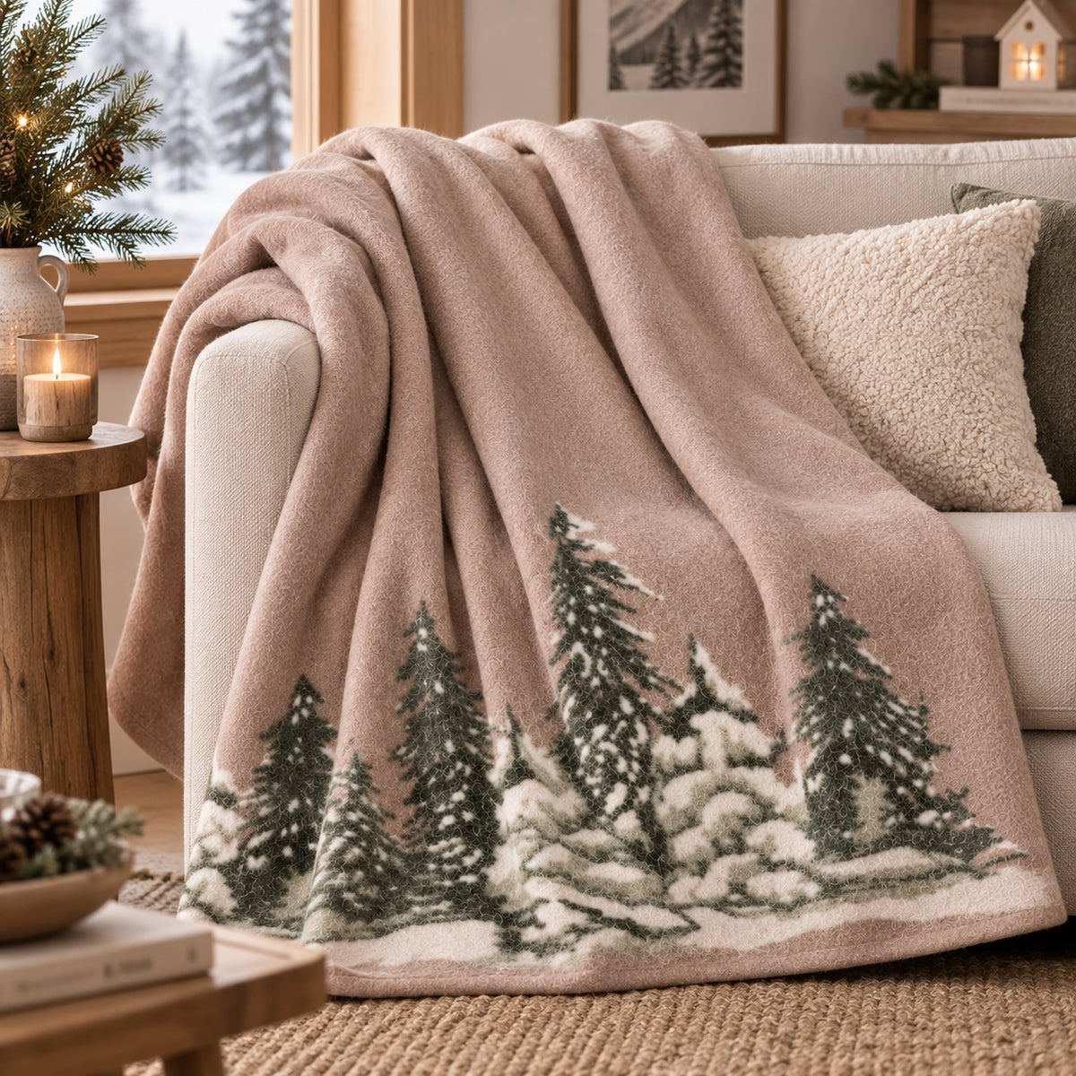 Plaid Coperta 130x160 Wool effect - Robel