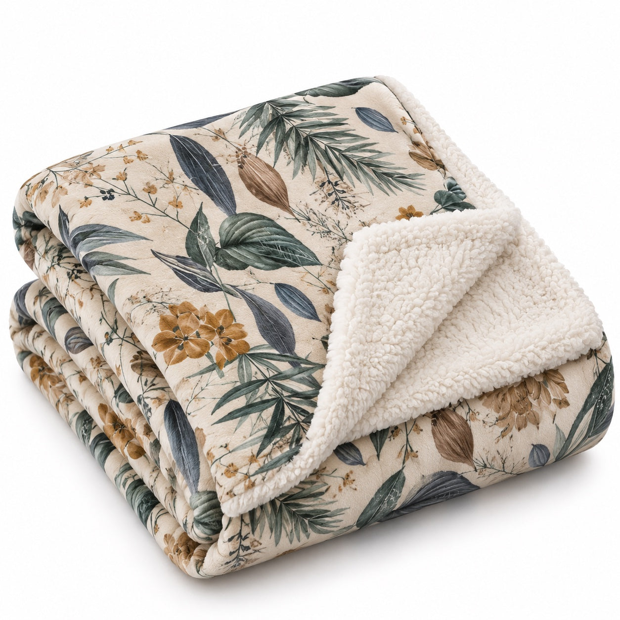 Plaid Flannel Fleece Stampato Supersoft  con Sherpa 130x160 - Zelia