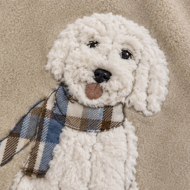Plaid in caldo Pile con Applicazione MARYPLAID - Danish Bloom
