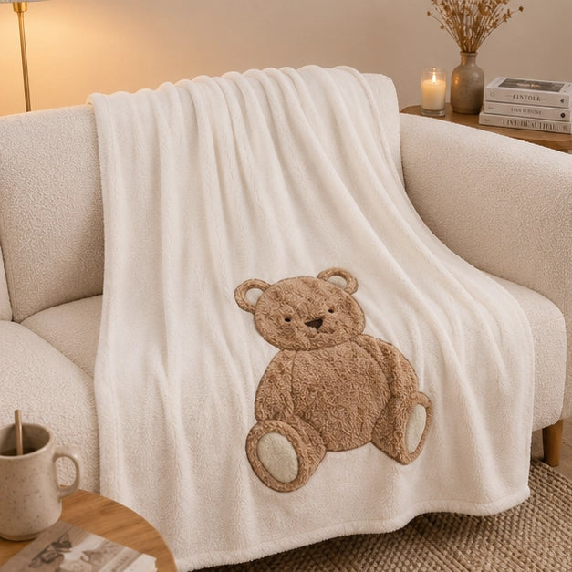 Plaid in caldo Pile con Applicazione MARYPLAID - Lord Teddy