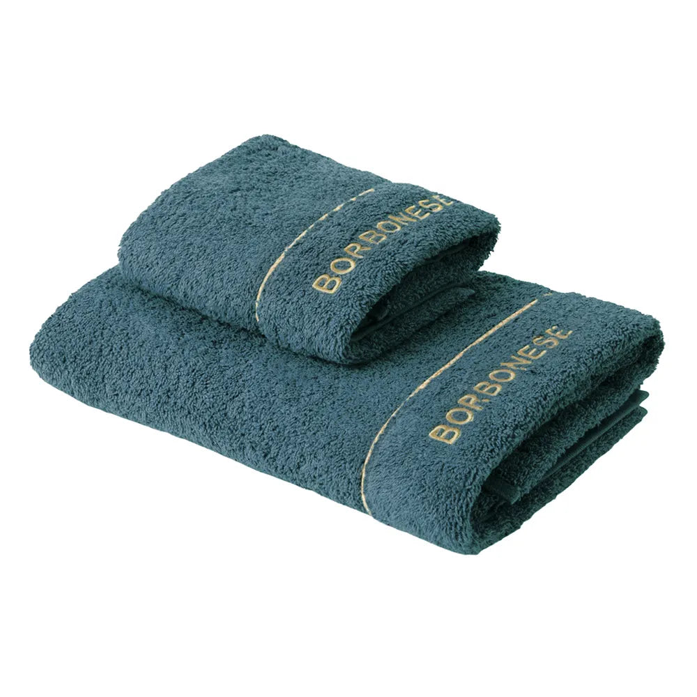 Coppia Asciugamani 1+1 in Spugna BORBONESE - Fine OP