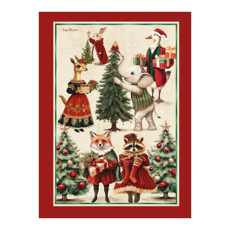 Strofinaccio in Cotone Panama Artissima TAG HOUSE - Christmas