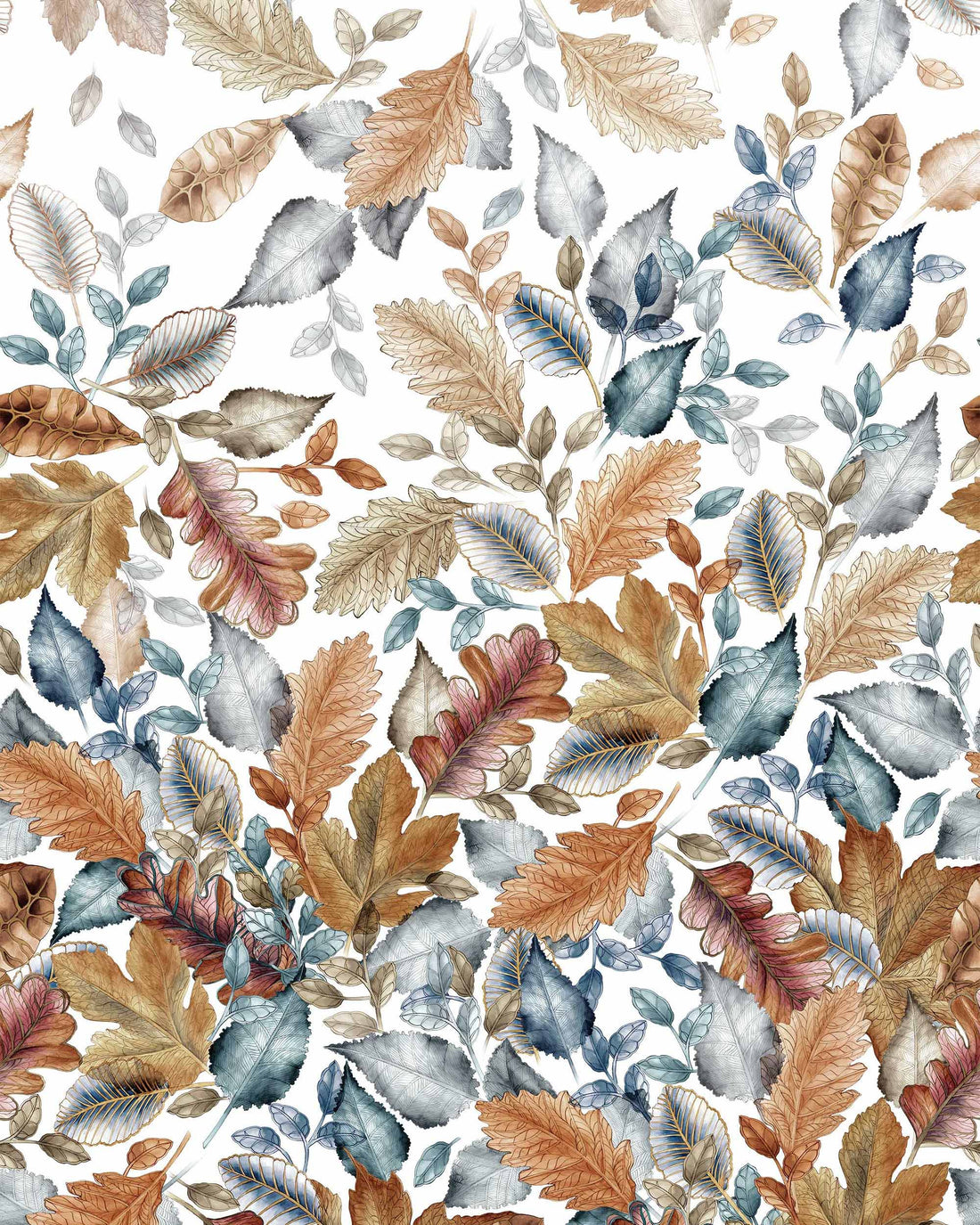 Parure Copripiumino Matrimoniale In Raso TESSITURA TOSCANA - Foliage