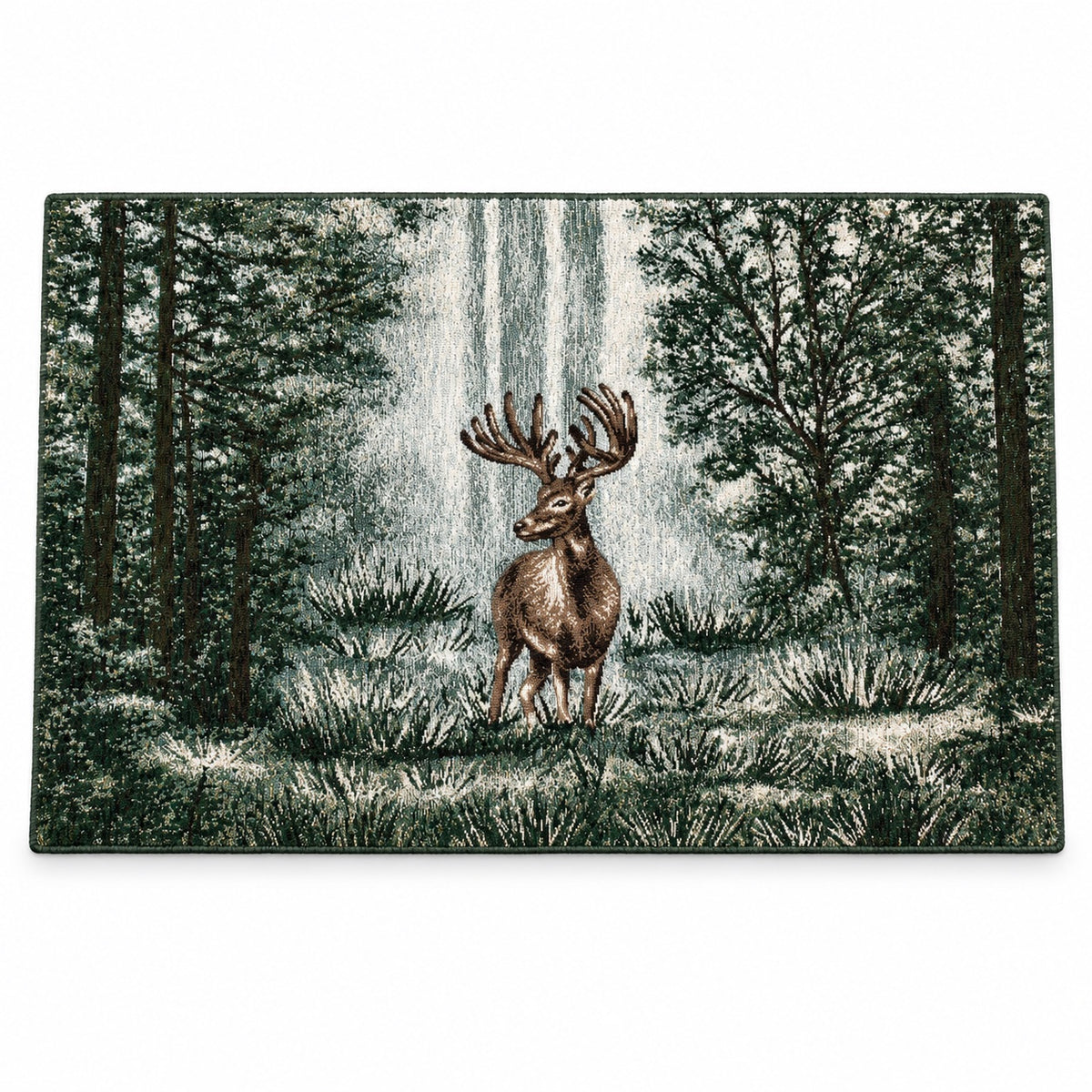 Tappeto 55x90 in Poliestere e Cotone DAUNEX - Deer Enjoy Verde