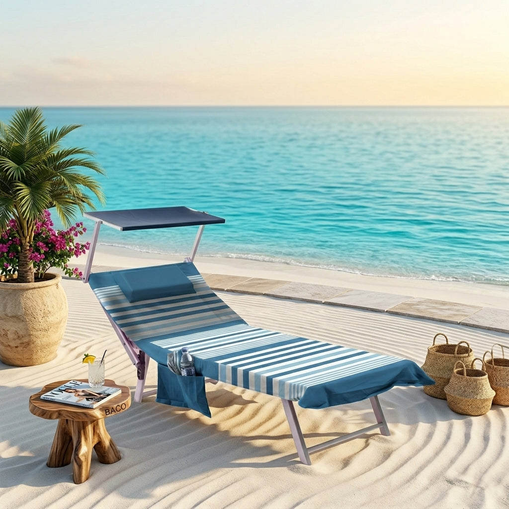 Telo mare Coprilettino Fouta in Cotone con Cuscino - Aruba