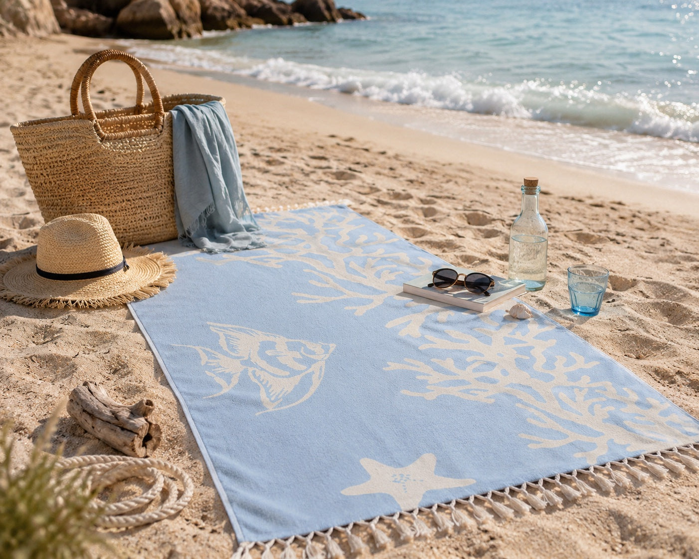 Telo mare Fouta Doppiato in Cotone - Taylor