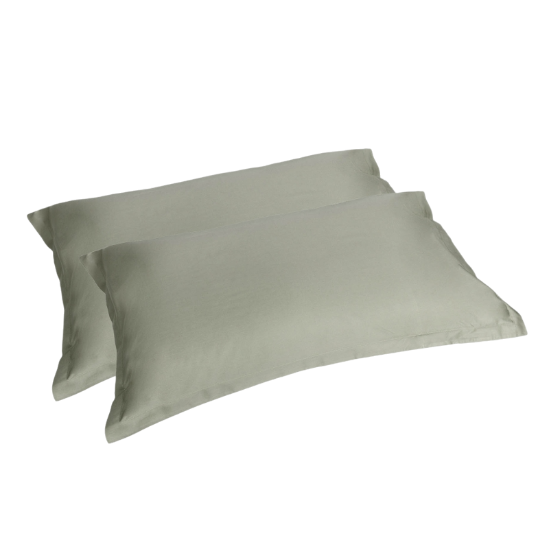 Pair of FAZZINI Cotton Percale Pillowcases - Arianna