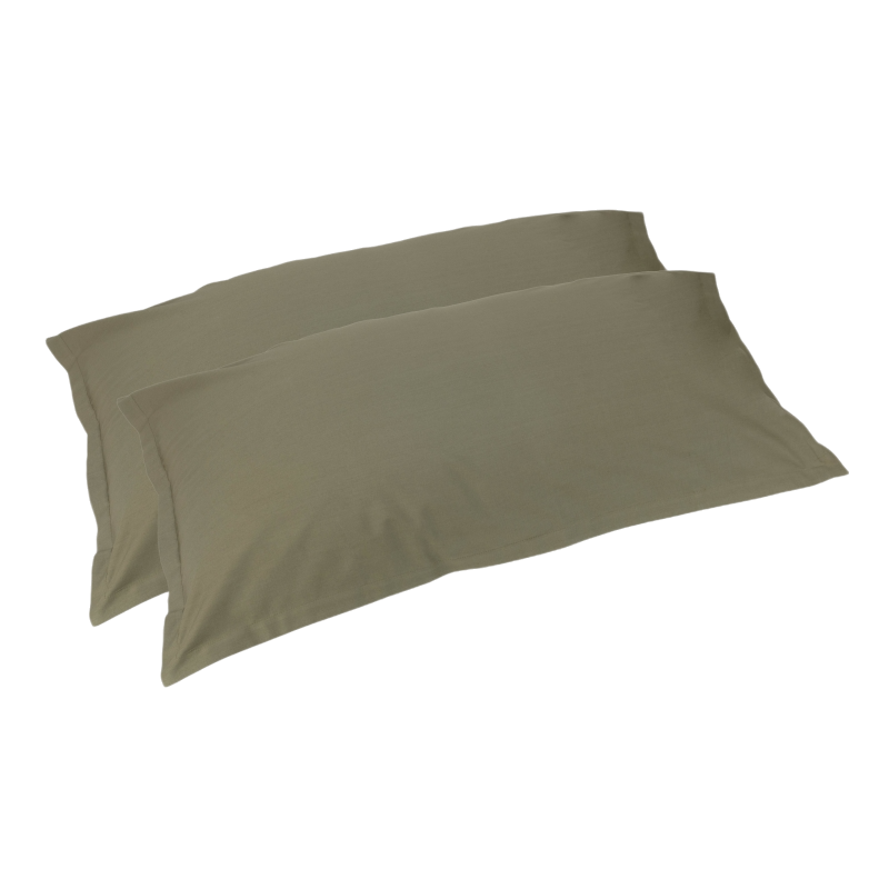 Pair of FAZZINI Cotton Percale Pillowcases - Arianna