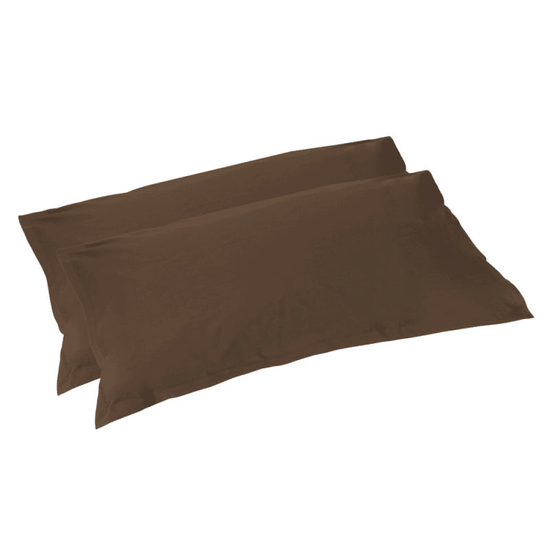 Pair of FAZZINI Cotton Percale Pillowcases - Arianna