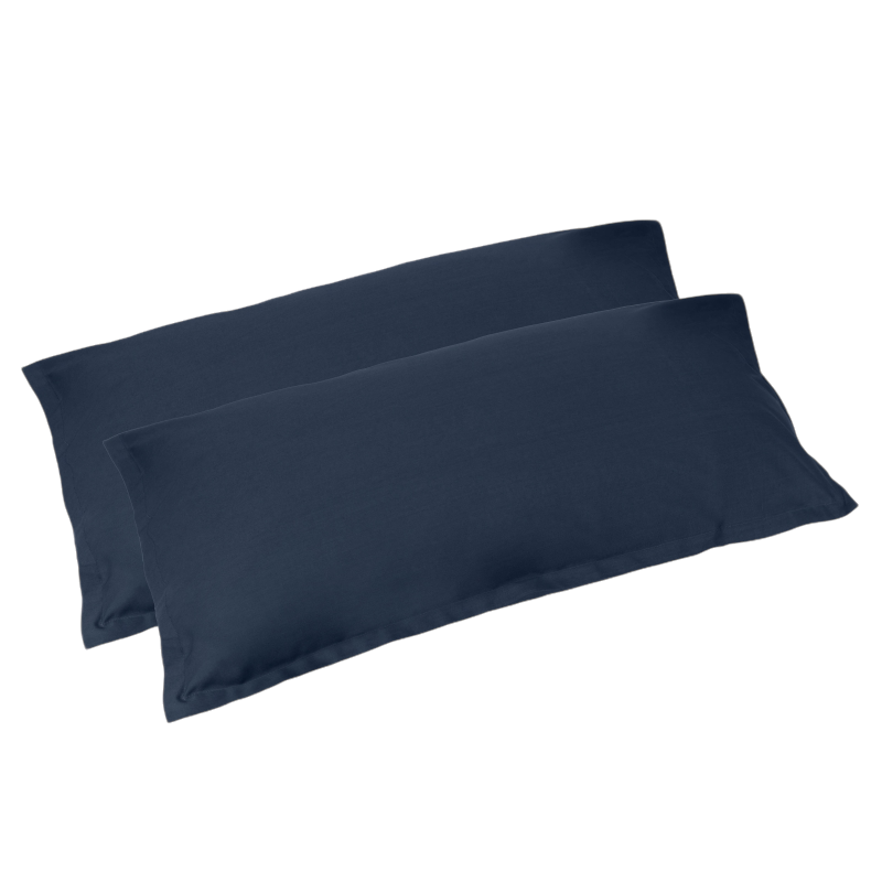 Pair of FAZZINI Cotton Percale Pillowcases - Arianna