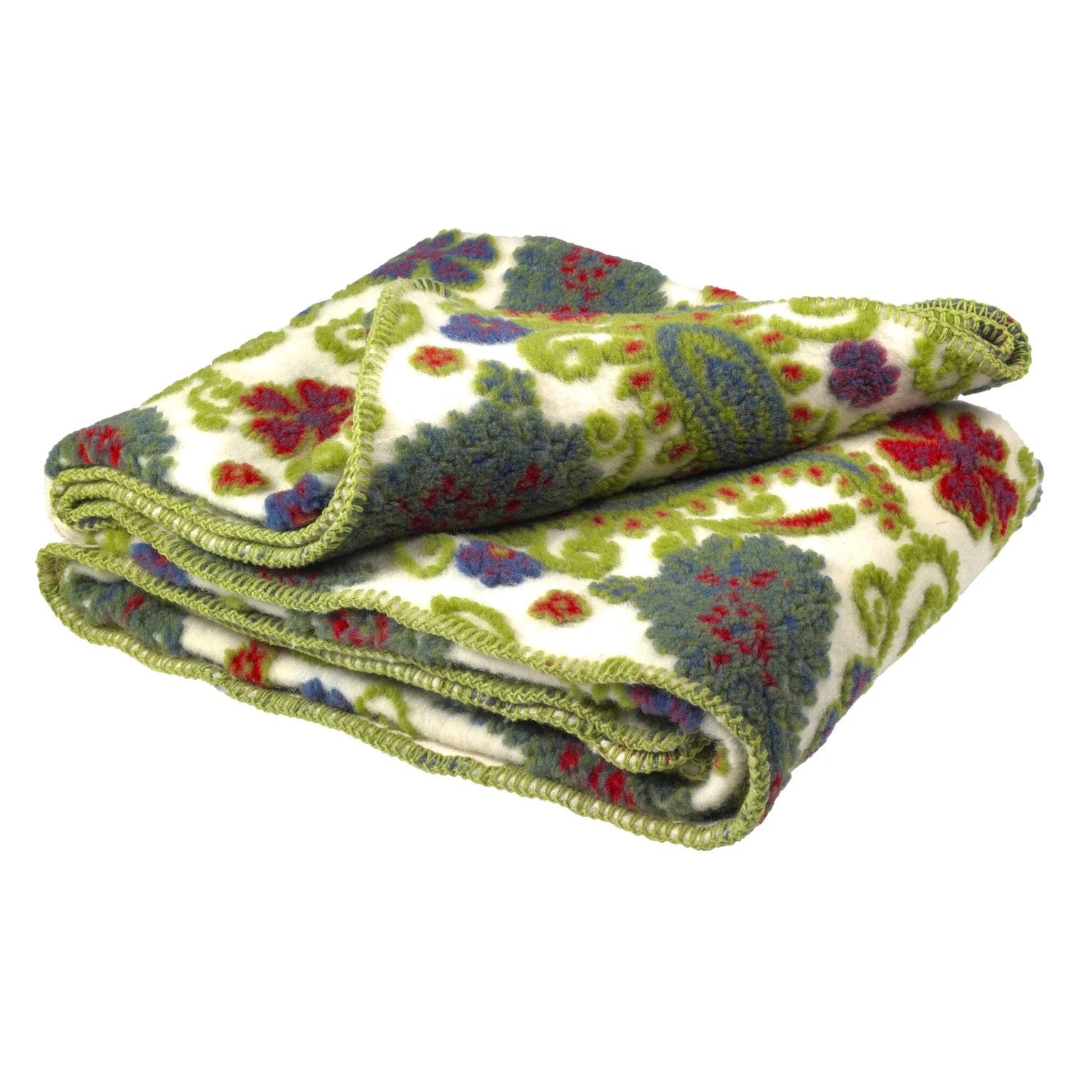 Plaid Blanket in Boiled Wool LANA ITALIA - Cashmere