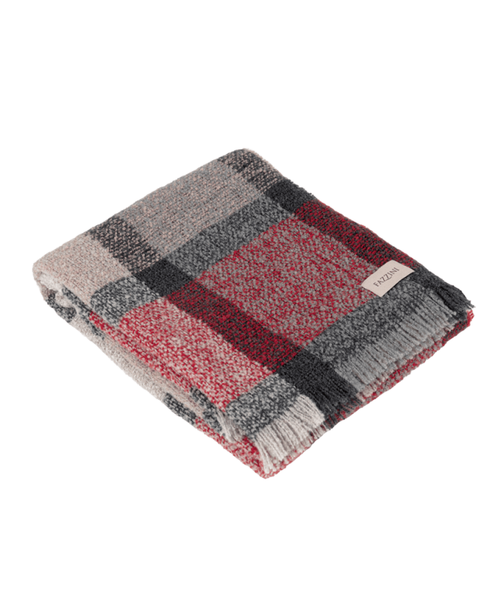 Coperta Plaid in Misto Lana FAZZINI - Bouclè