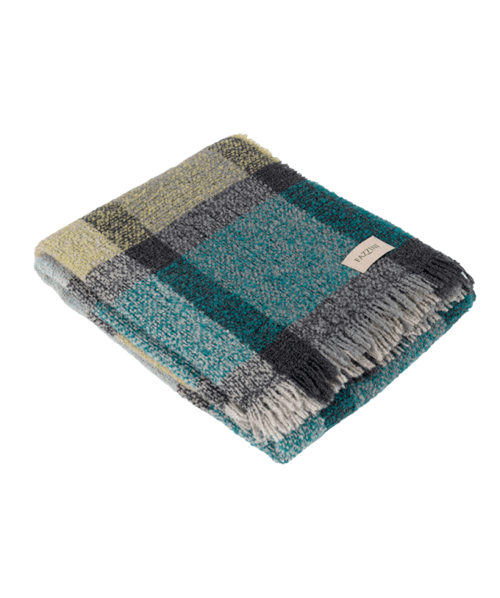 Coperta Plaid in Misto Lana FAZZINI - Bouclè
