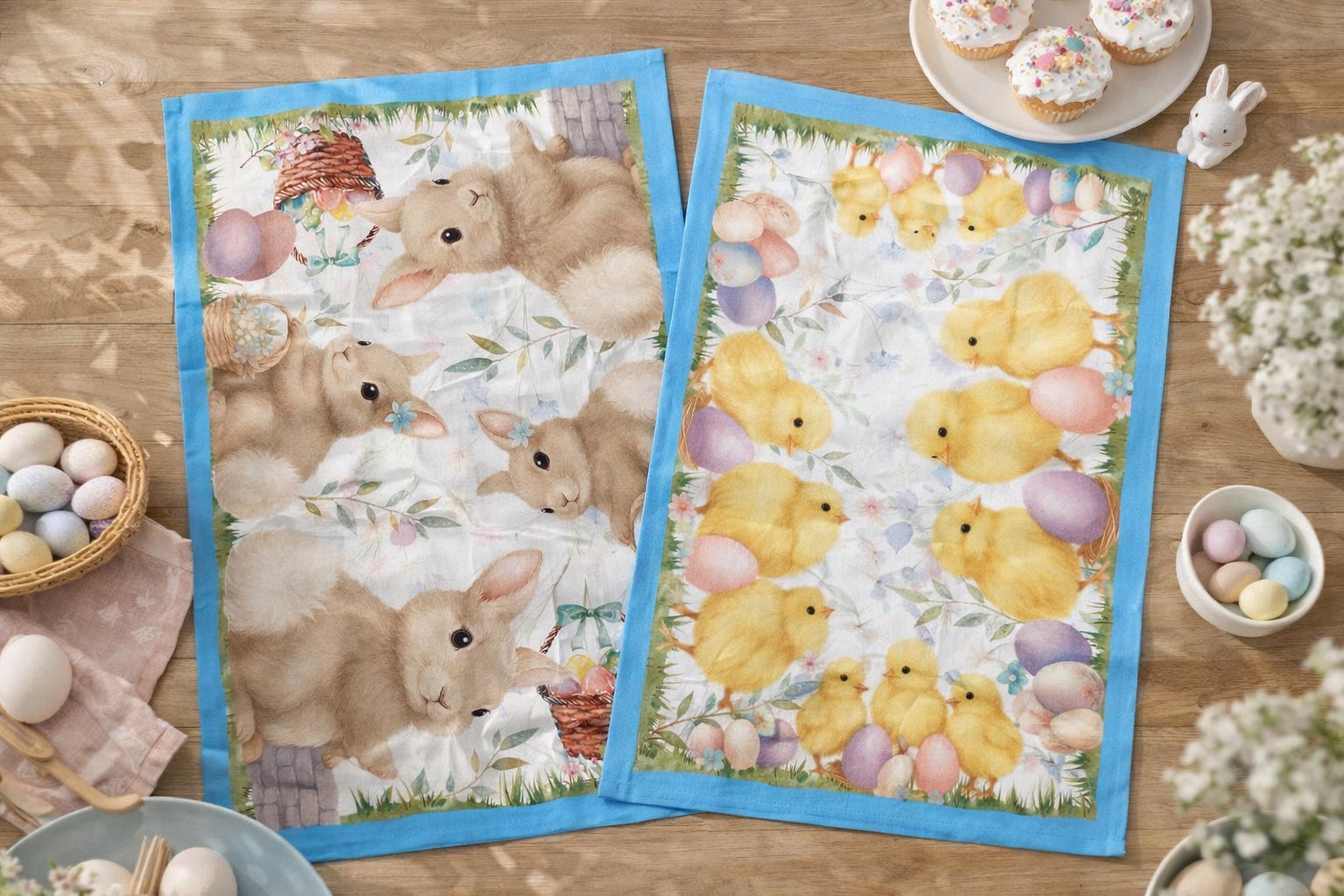Strofinaccio in Cotone con Stampa Digitale Pasqua - Brio
