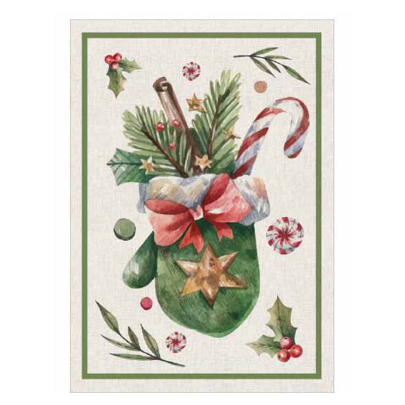 Strofinaccio in Cotone con Stampa Digitale - Plum