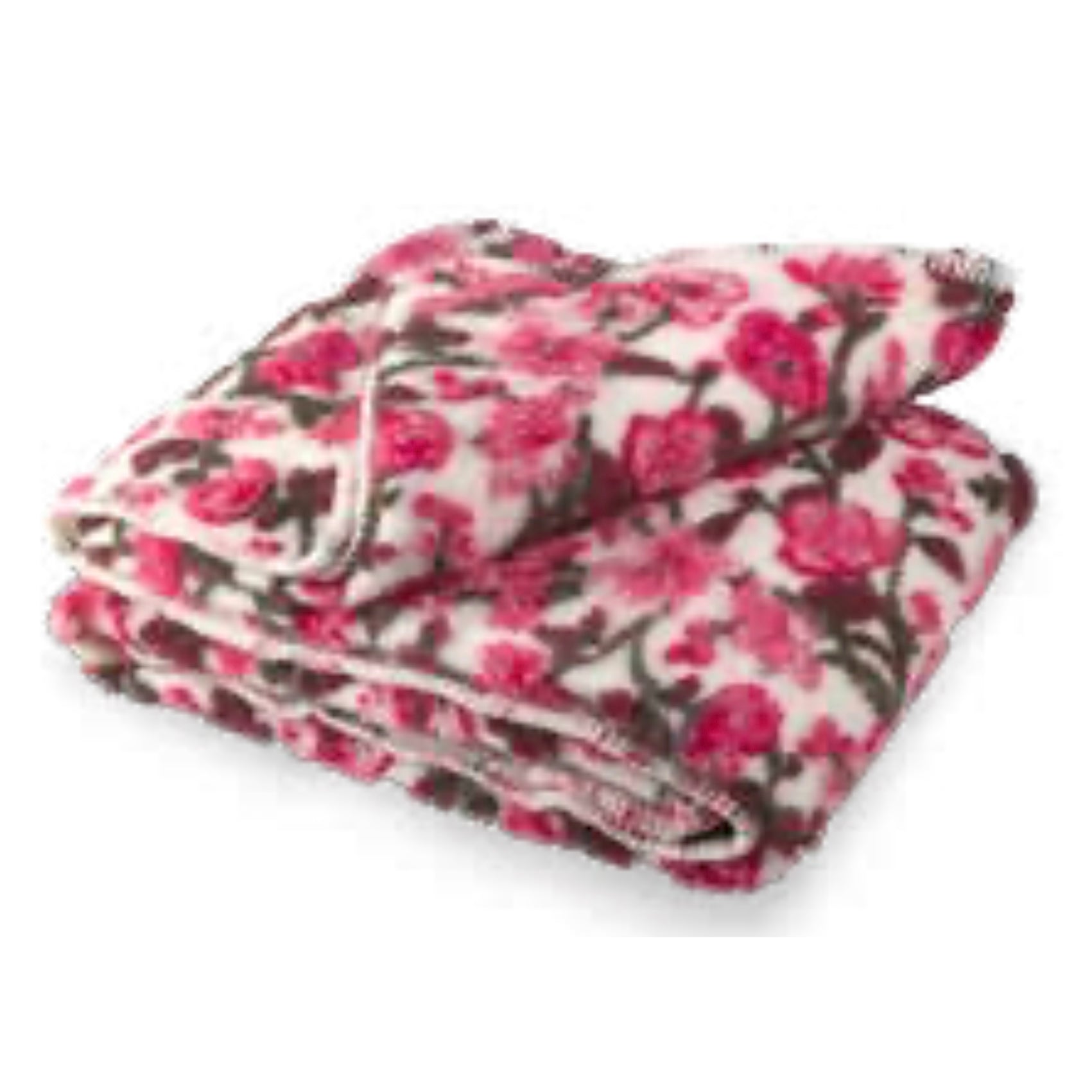 Plaid Blanket in Boiled Wool LANA ITALIA - Camellia 
