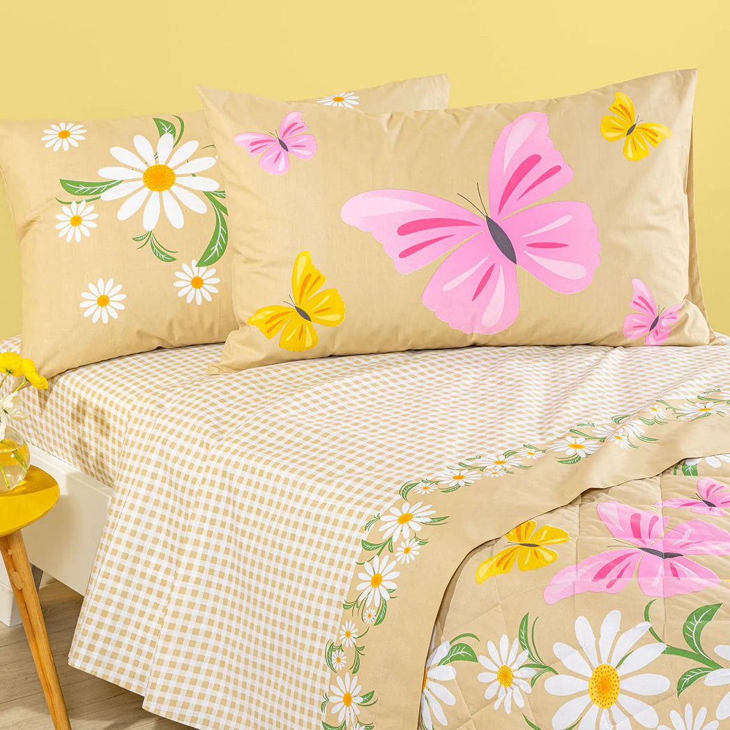 Completo Lenzuola in Cotone CALEFFI Kids - Margherite