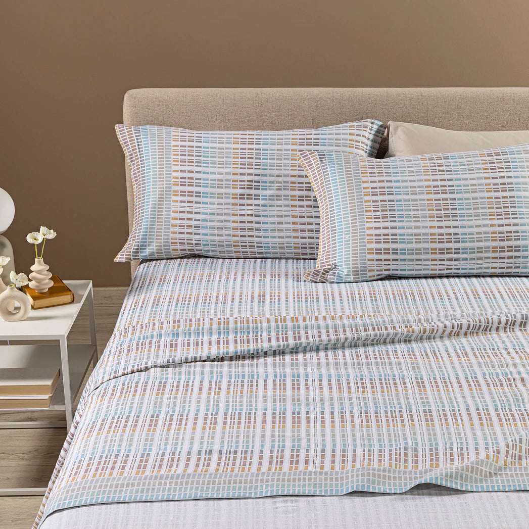 Completo Lenzuola Matrimoniale in Flanella CALEFFI - Norvegia