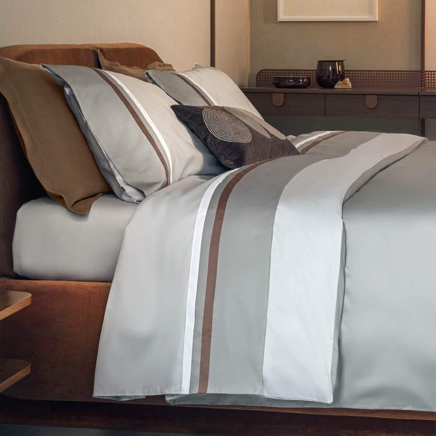 FAZZINI Satin Double Duvet Cover Set - Kubric 60