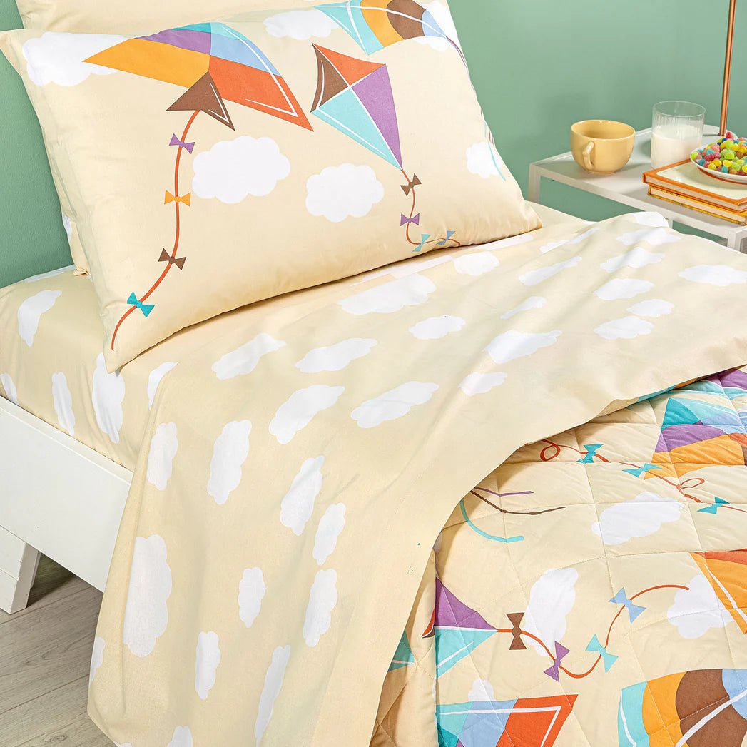 Completo Lenzuola in Cotone CALEFFI Kids - Aquiloni
