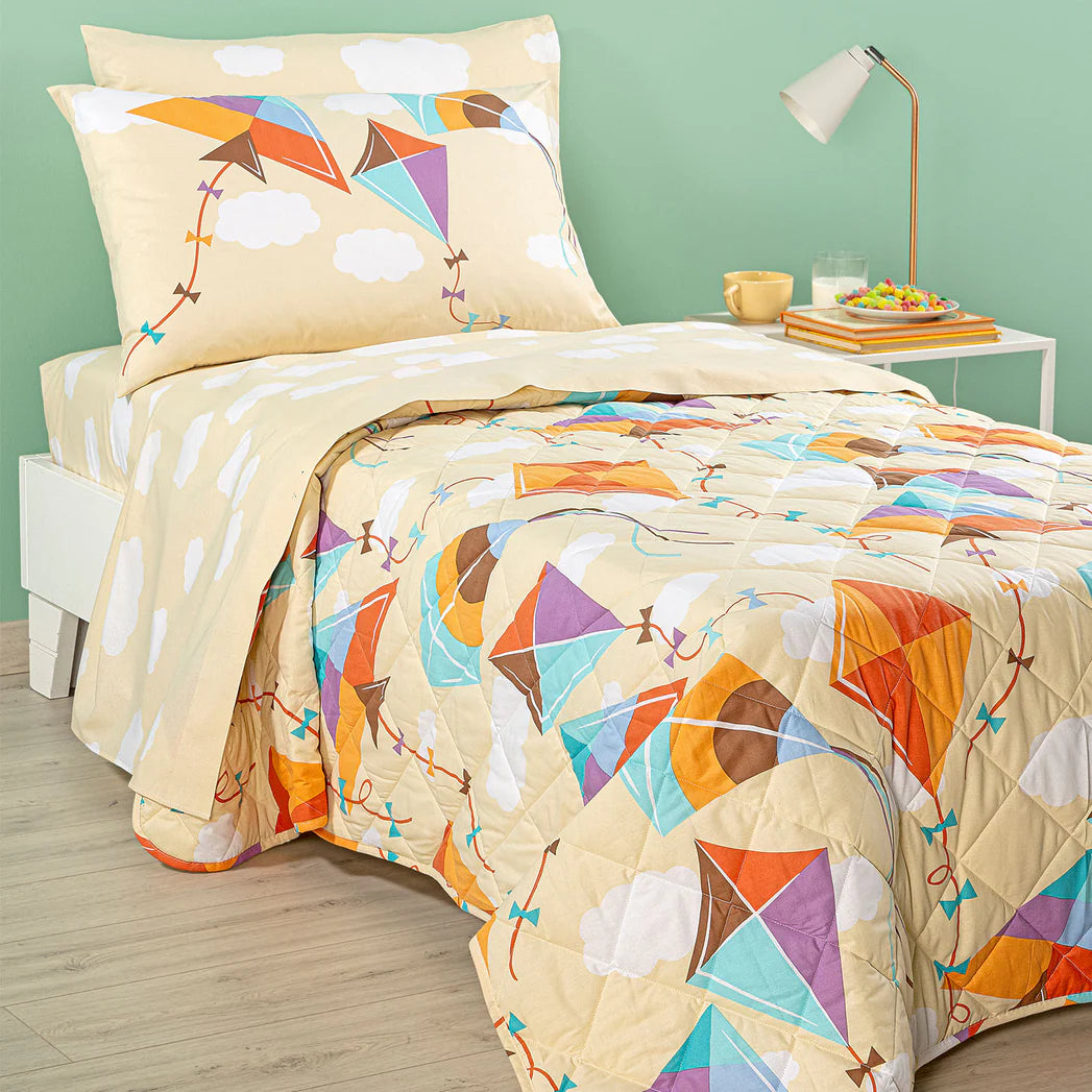 Completo Lenzuola in Cotone CALEFFI Kids - Aquiloni