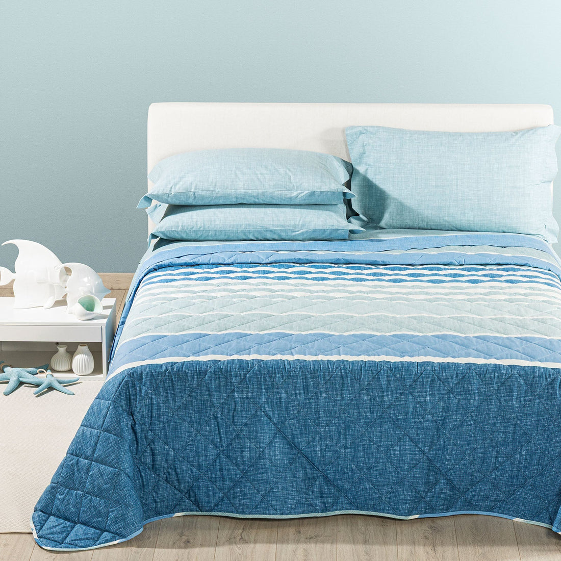 Copriletto Trapuntato in Cotone CALEFFI - River