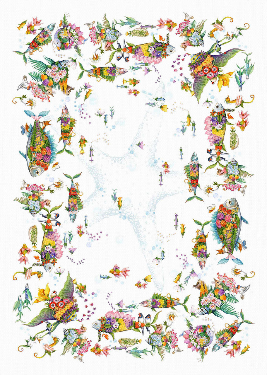 Tovaglia Puro Lino TESSITURA TOSCANA - Pesciflora