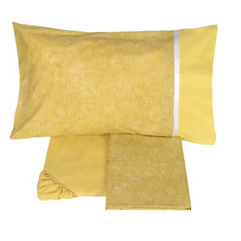 Completo Lenzuola Copriletto Matrimoniale in Percalle FAZZINI - Galuchat