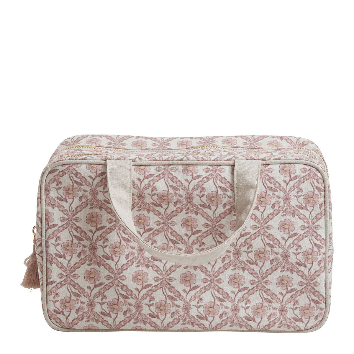 Beauty Case con doppia cerniera MATHILDE M.- Entelacs Fleuri