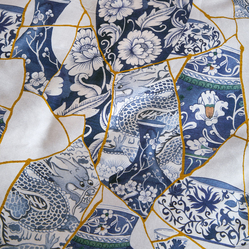 Parure Copripiumino Matrimoniale in Raso FAZZINI - Kintsugi