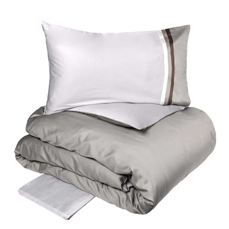 FAZZINI Satin Double Duvet Cover Set - Kubric 60