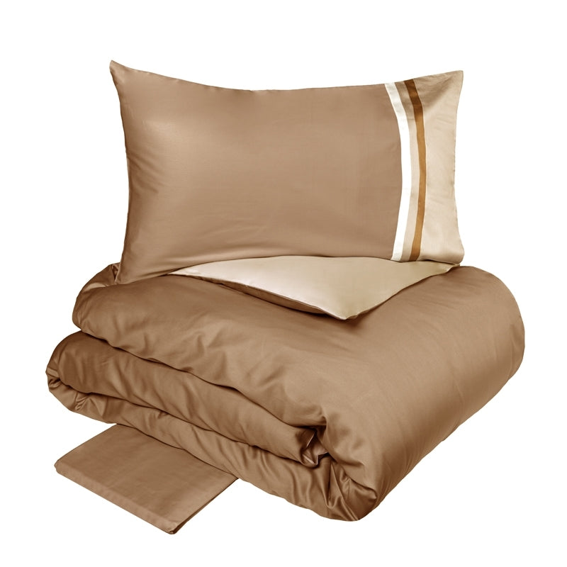 FAZZINI Satin Double Duvet Cover Set - Kubric 60