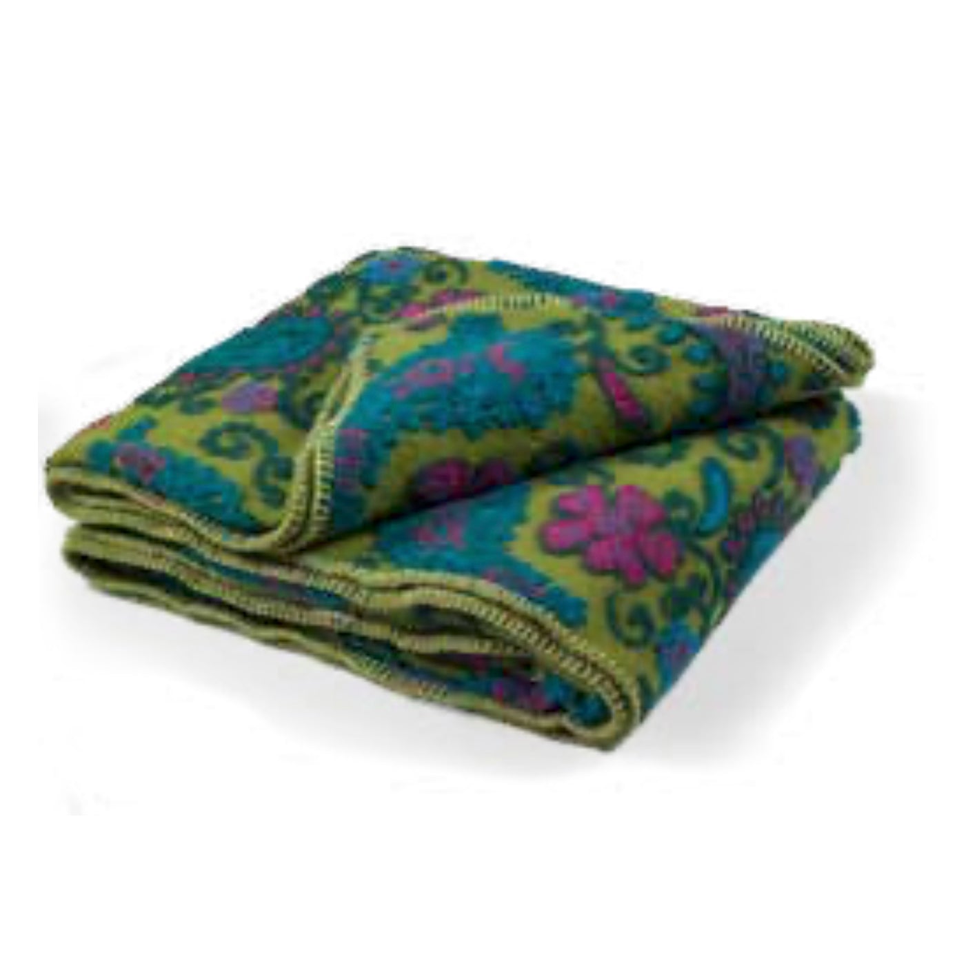 Plaid Blanket in Boiled Wool LANA ITALIA - Cashmere
