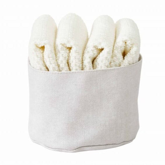 Cestino Joy Con 8 Lavette - 4 In Spugna E 4 In Tessuto Per Pulizie - Foto 4