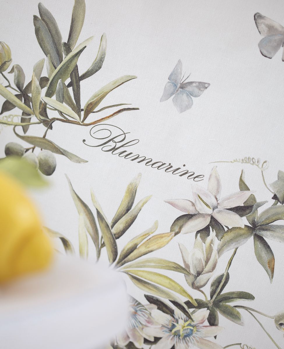 BLUMARINE Pure Linen Tea Towel - Levante Ivory
