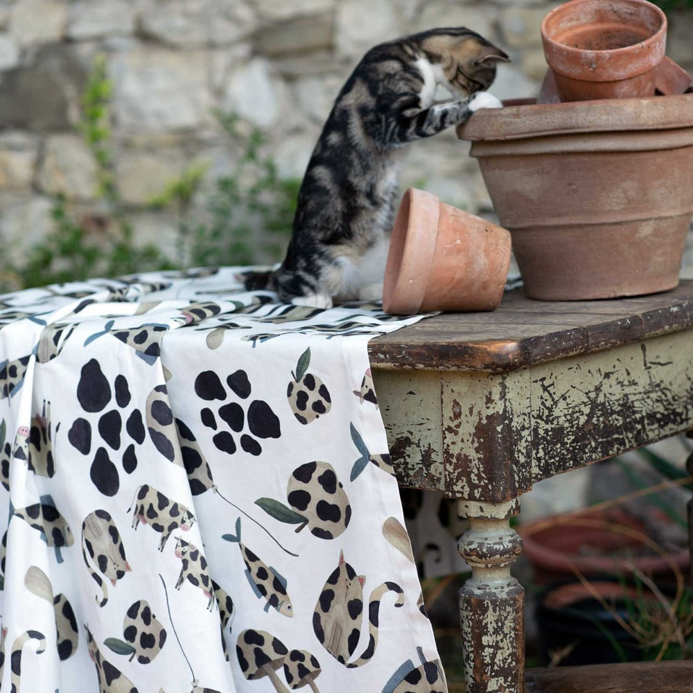 Pure Cotton Tablecloth TUSCAN WEAVING - Stain 