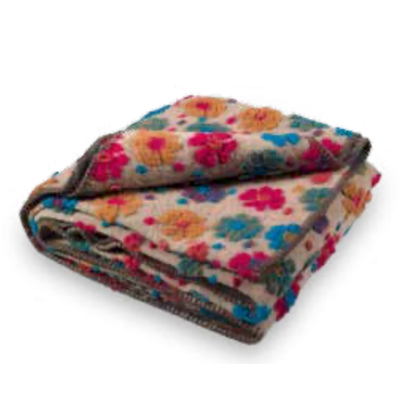 Plaid Blanket in Boiled Wool LANA ITALIA - Margherita