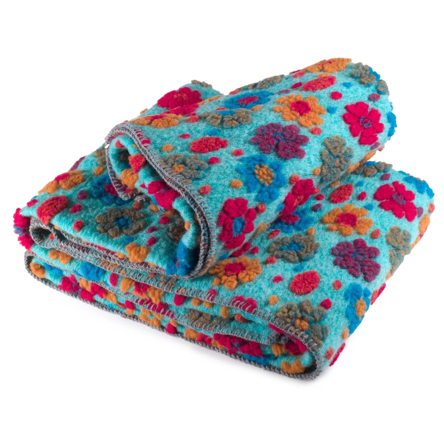 Plaid Blanket in Boiled Wool LANA ITALIA - Margherita