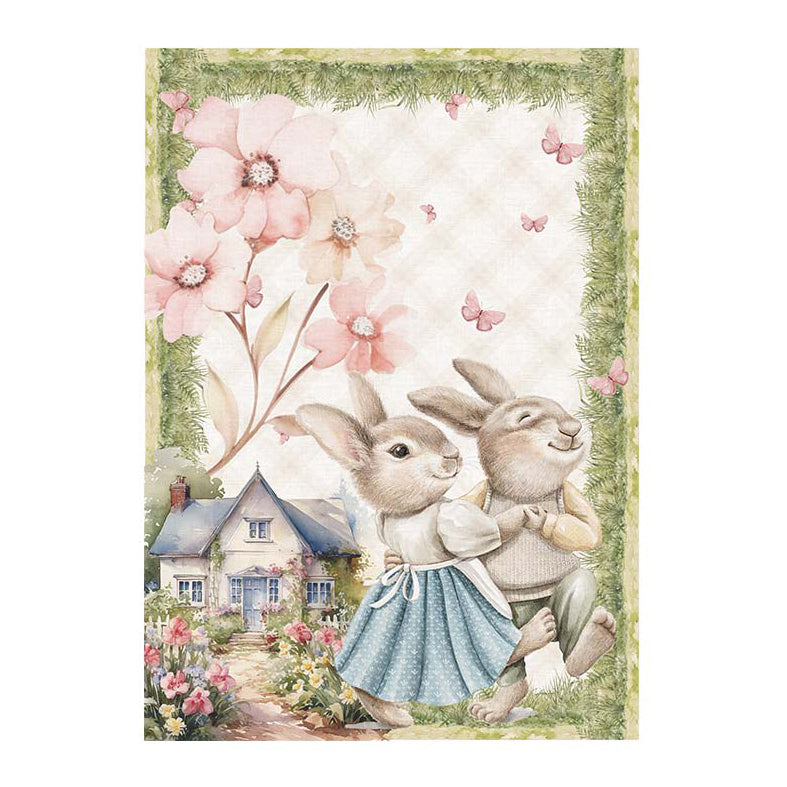 Strofinaccio in Cotone con Stampa Digitale Pasqua - Miller