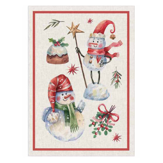 Strofinaccio in Cotone con Stampa Digitale - Plum