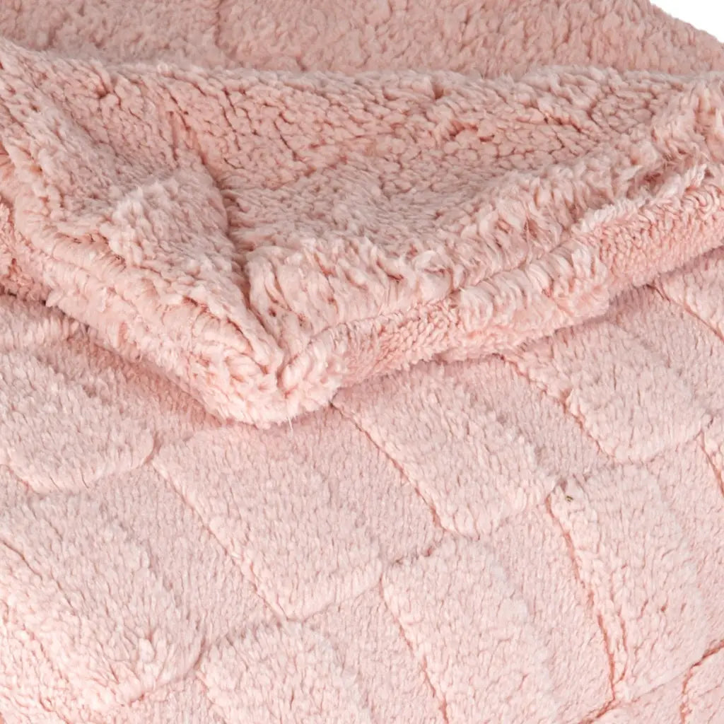 Fleece Throw with Sherpa - Ovindoli