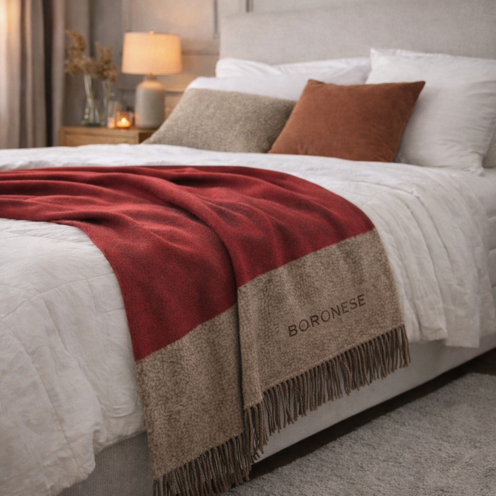 Plaid in Misto Lana BORBONESE - Avenue