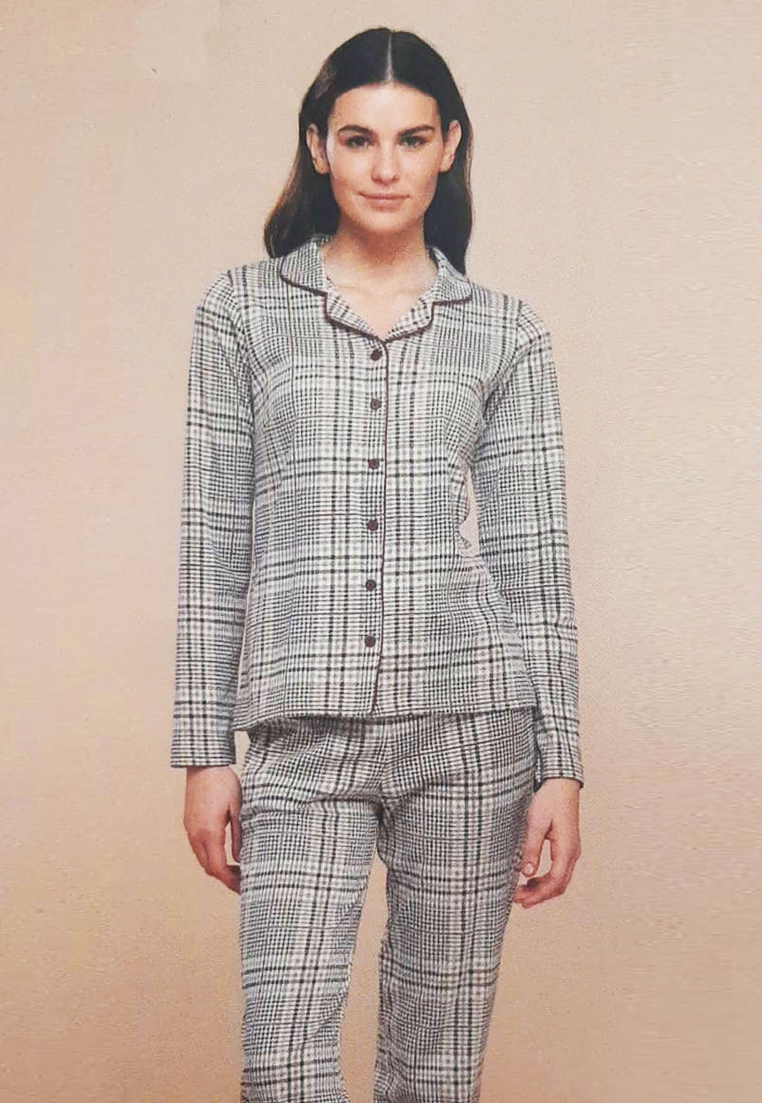 Pigiama Donna caldo cotone NOI DI NOTTE - Piedinariga