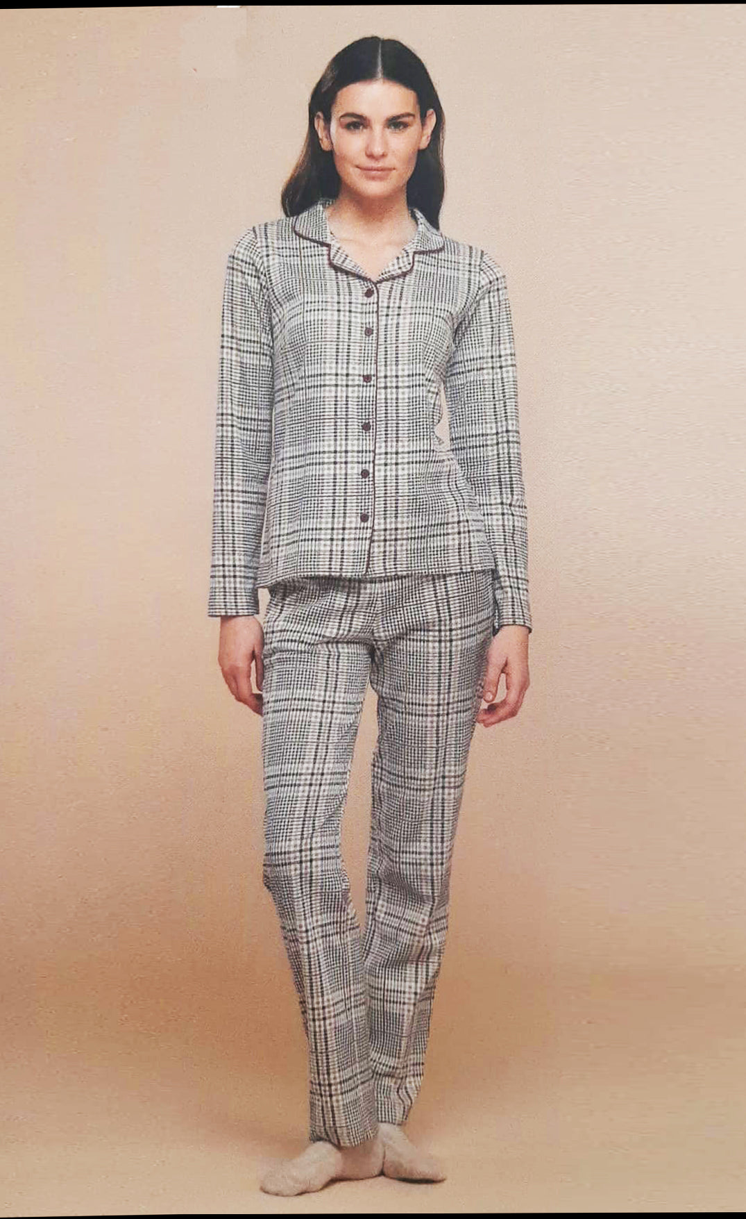 Pigiama Donna caldo cotone NOI DI NOTTE - Piedinariga